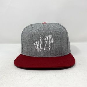 Los Angeles LA Bones Skeleton Snapback Hat Cap